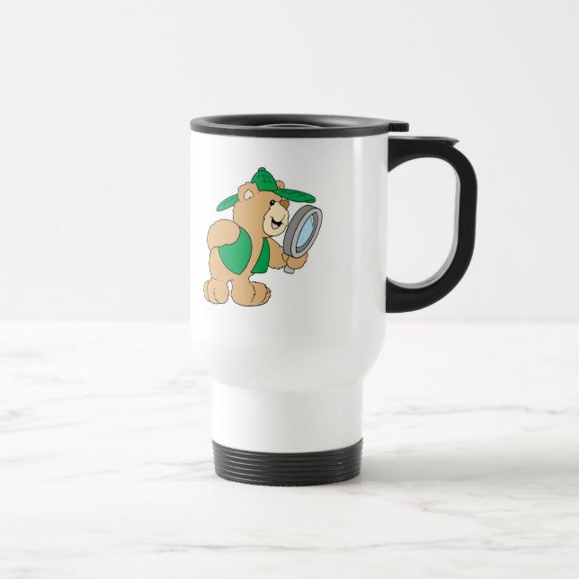 Caneca Térmica Urso Detetive Espião (Direita)