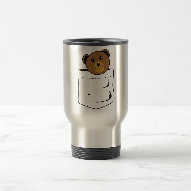 Caneca Térmica Urso no bolso (Centro)