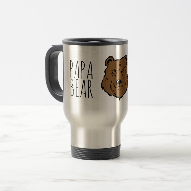 Caneca Térmica Urso Papa Legal (Frente Esquerda)