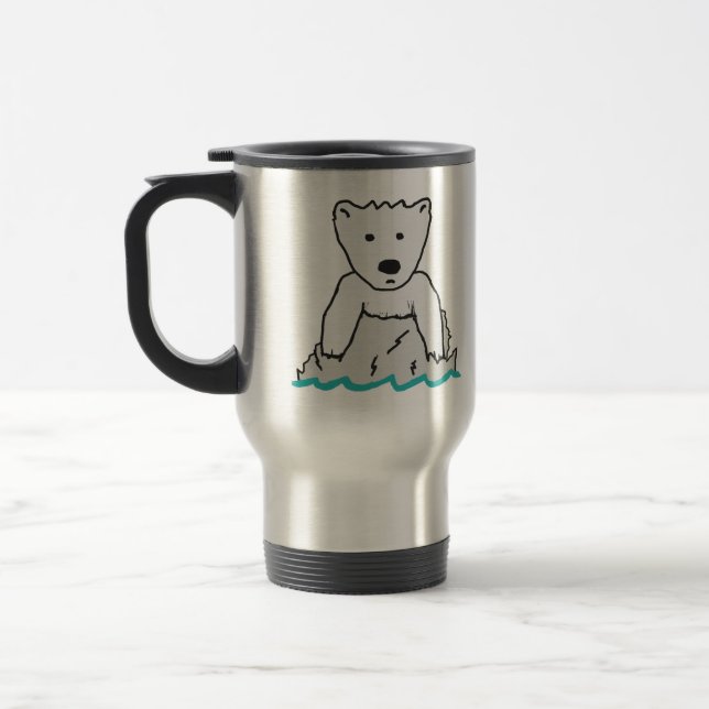 Caneca Térmica Urso Polar (Esquerda)