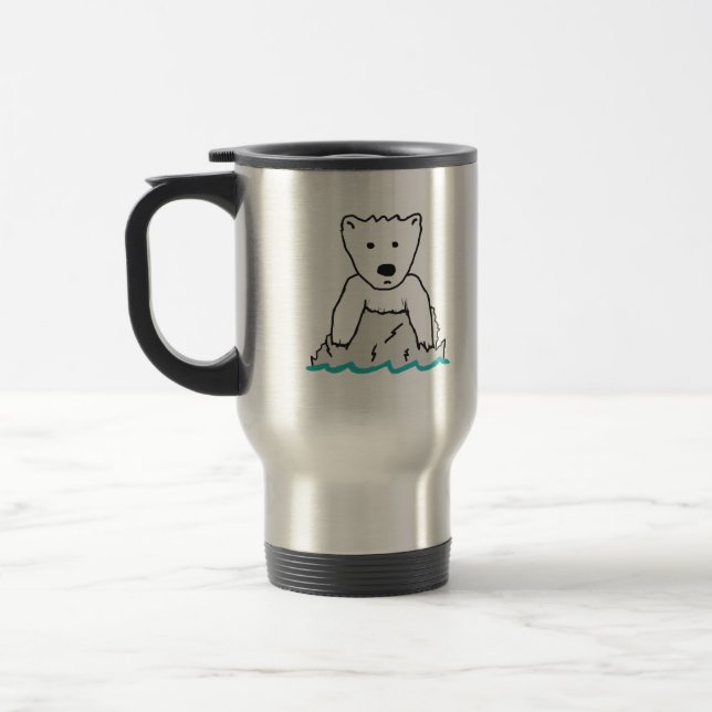 Caneca Térmica Urso Polar (Esquerda)