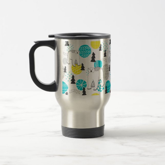Caneca Térmica Urso polar (Esquerda)