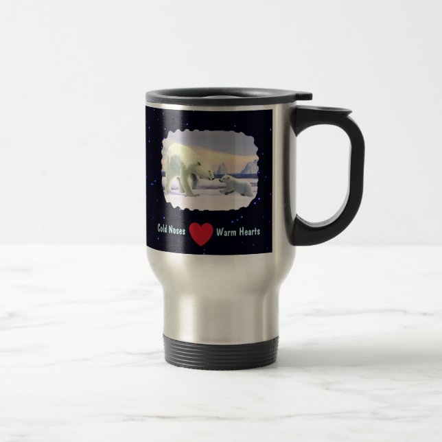 Caneca Térmica Urso Polar - Melhor Nariz Da Mãe (Direita)