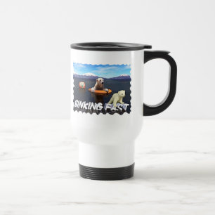 Caneca Térmica Ursos Polares - Descendo Rápido