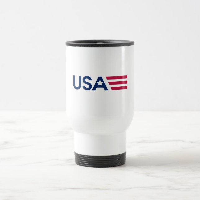 Caneca Térmica USA Estrelas e Listras (Centro)