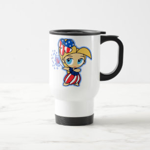 Caneca Térmica USAHula-loira, USAHulaBFirecracker Hula Girl Mugs