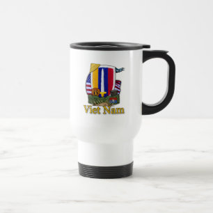 Caneca Térmica usarv vietnam war patch veteranos vets mug