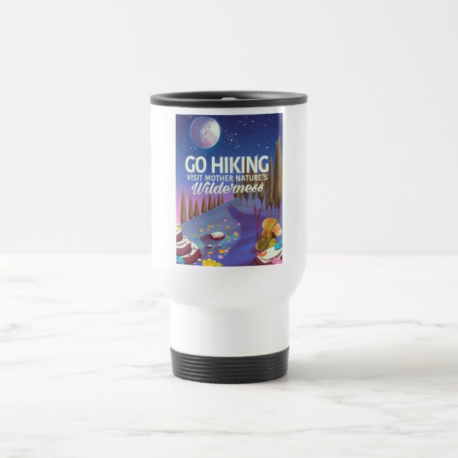 Caneca Térmica Vá fazer trilha! (Edição Noturna) (Centro)