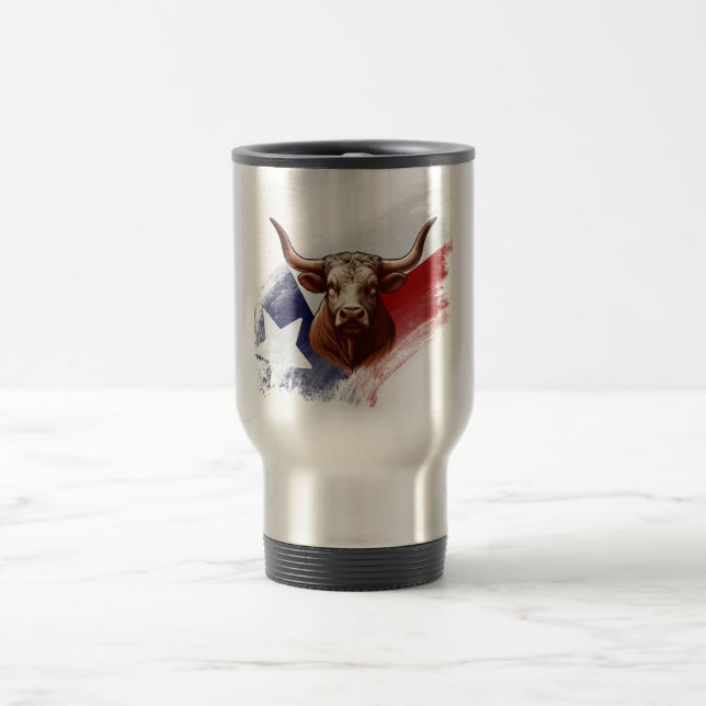 Caneca Térmica Vaca longhorn do Texas (Centro)