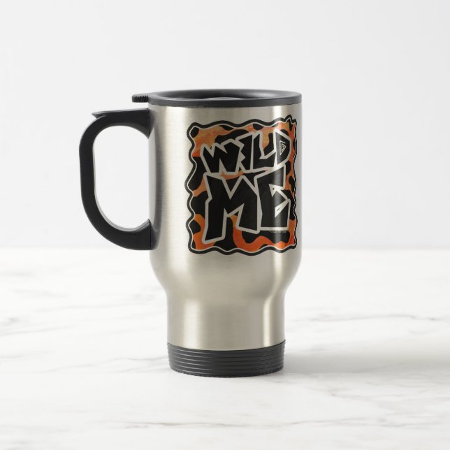 Caneca Térmica Vaca Preta e Laranja Selvagem (Esquerda)