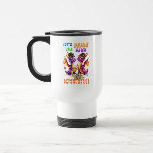 Caneca Térmica Vamos Beber até o Amanhecer no Oktoberfest