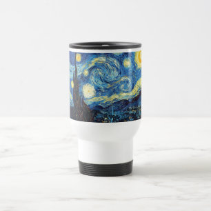 Caneca Térmica van gogh a noite estrelada 1889 Arte Vintage