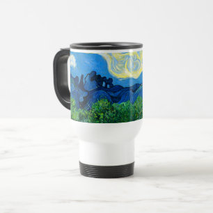 Caneca Térmica Van Gogh Olive Trees em Paisagem Montanhosa