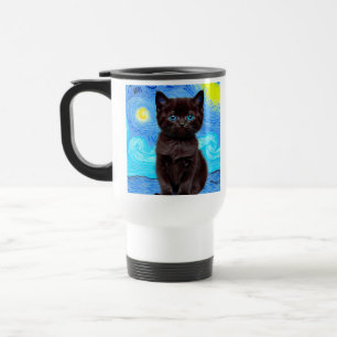 Caneca Térmica Van Gogh Starry Night Black