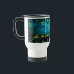 Caneca Térmica Van Gogh Starry Night Over the Rhône<br><div class="desc">Caneca de viagem com a pintura a óleo de Vincent van Gogh,  "Starry Night Over the Rhône" (1888). As estrelas amarelas brilhantes decoram o céu azul noturno como um casal rolando ao longo de um riverbank em Arles. Um presente perfeito para fãs de Impressionismo Poste e arte holandesa.</div>