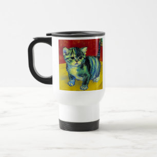 Caneca Térmica Van Gogh Tabby Cat