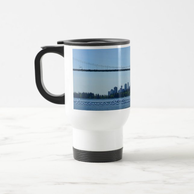 Caneca Térmica Vancouver BC Canadá Copos de café Mugs e Óculos (Esquerda)