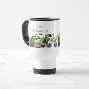 Caneca Térmica Vaso de Planta e Cacto da Crazy Plant Lady  Viagem