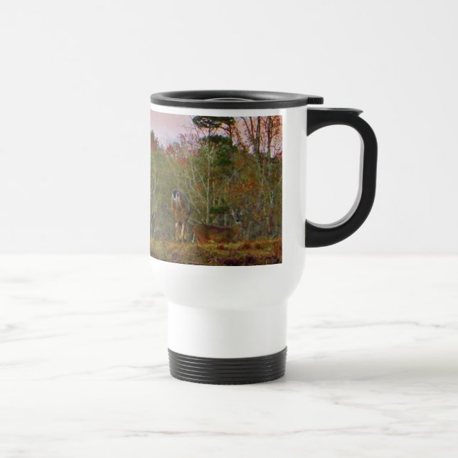 Caneca Térmica Veado com céu azul rosa (Direita)