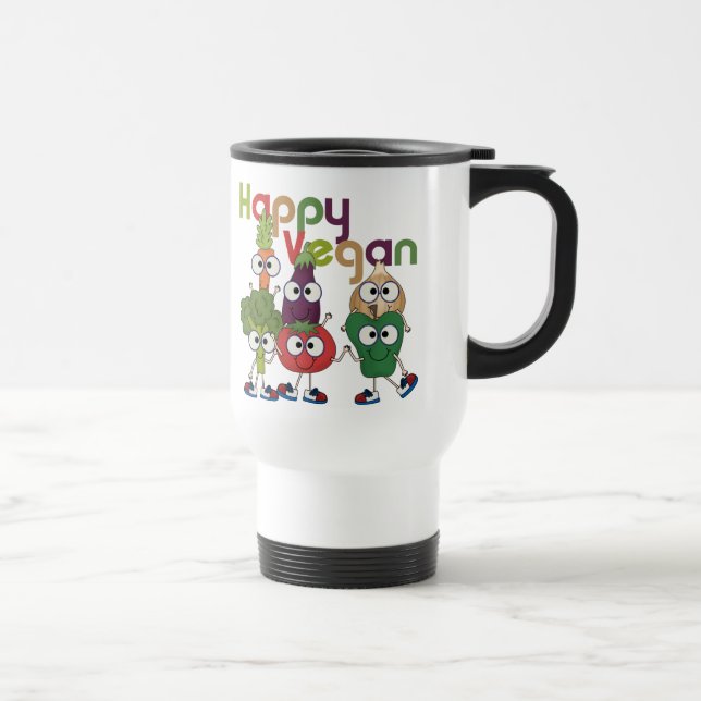 Caneca Térmica Vegan feliz (Direita)