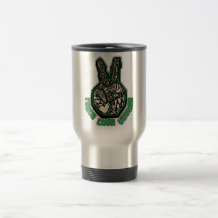 Caneca Térmica Vegetarianos do amor da paz
