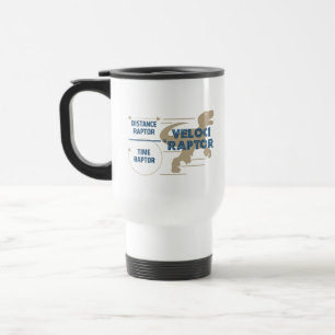 Caneca Térmica VelociRaptor Física Divertida Ciência Piada Dinoss