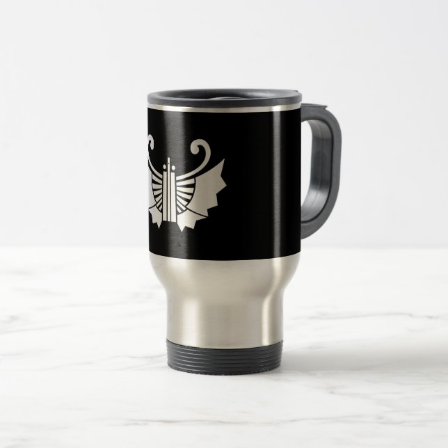 Caneca Térmica Ventiladores em forma de borboleta (Ogi kocho) (Frente Esquerda)