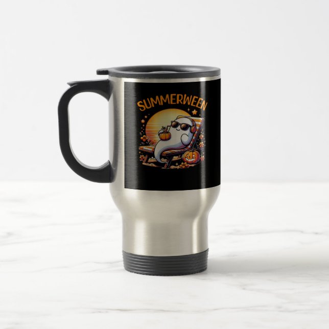 Caneca Térmica Verão de SummerEntre Cute Spooky (Esquerda)