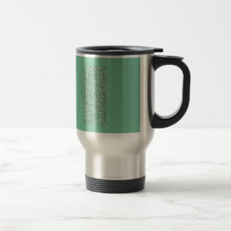 Caneca Térmica Verde da hortelã com brilho do falso