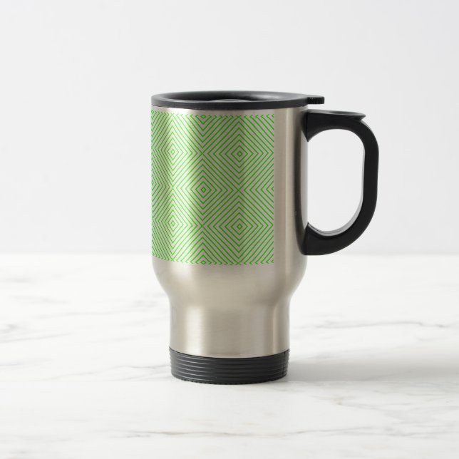 Caneca Térmica verde-rombo (Direita)