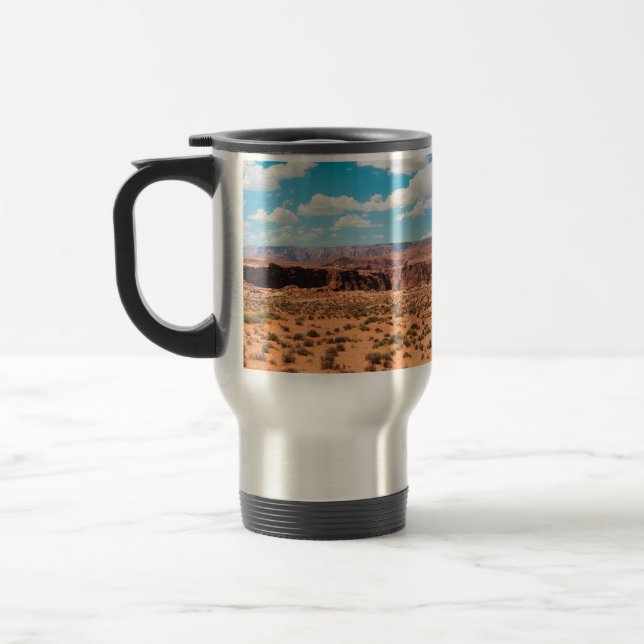 Caneca Térmica Vermelho Eu Te Amo no Mundo (Esquerda)