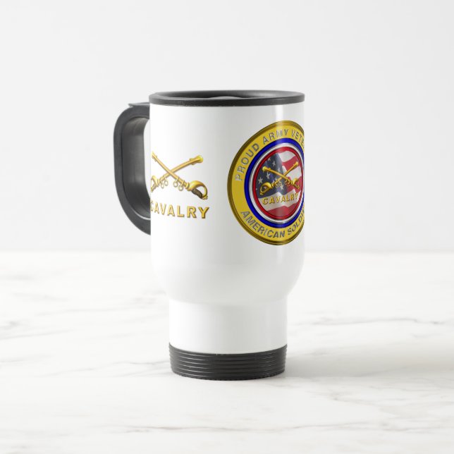 Caneca Térmica Veterano da Cavalaria  (Frente Esquerda)