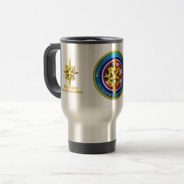 Caneca Térmica Veterano de Inteligência Militar (Frente Esquerda)