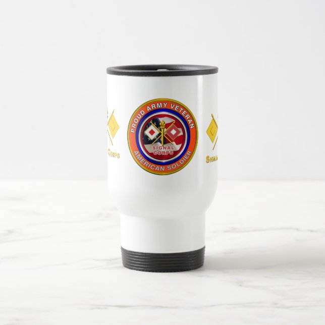 Caneca Térmica Véterano do Exército Ordenado (Centro)