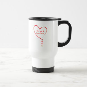 Caneca Térmica Vi Amor Em Corações Vazios Design 3