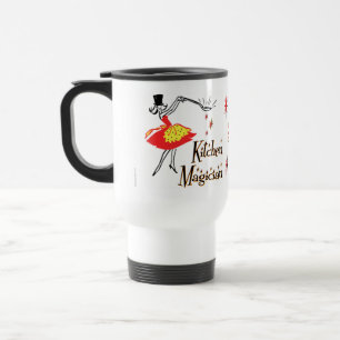 Caneca Térmica Viagem ao trabalho de Arte Retrora do Cozinhar da