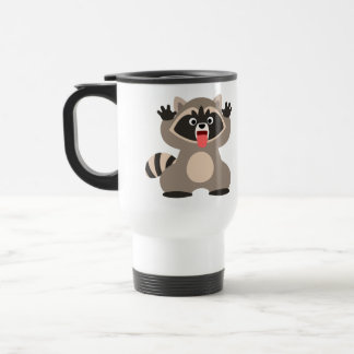 Caneca Térmica Viagem ao trabalho de guaxinim-guaxinim