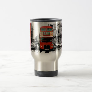 Caneca Térmica Viagem ao trabalho de ônibus de Londres