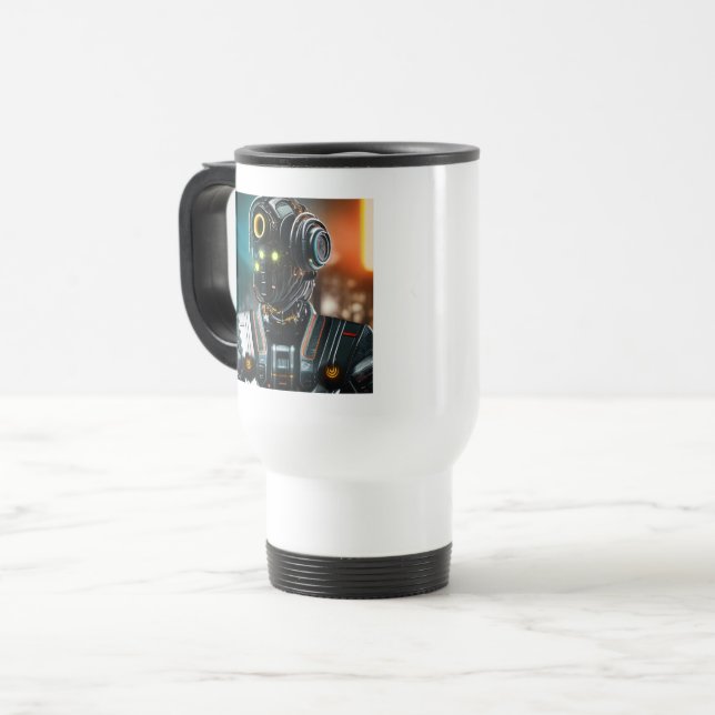 Caneca Térmica Viagem ao trabalho Robot 3 (Frente Esquerda)