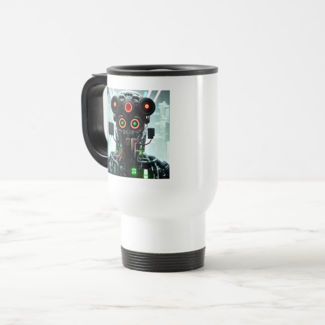 Caneca Térmica Viagem ao trabalho Robot 5 (Frente Esquerda)