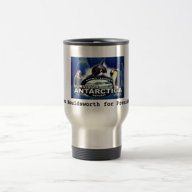 Caneca Térmica Viagem da Antártica do sobrevivente (Centro)