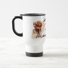 Caneca Térmica Viagem de aposentadoria - Mulher do Partido Temido