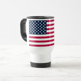 Caneca Térmica Viagem de bandeira americana/caneca Viagem ao trab
