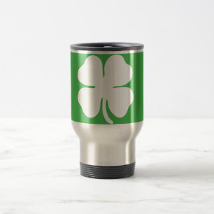 Caneca Térmica Viagem de folha branca/Viagem ao trabalho