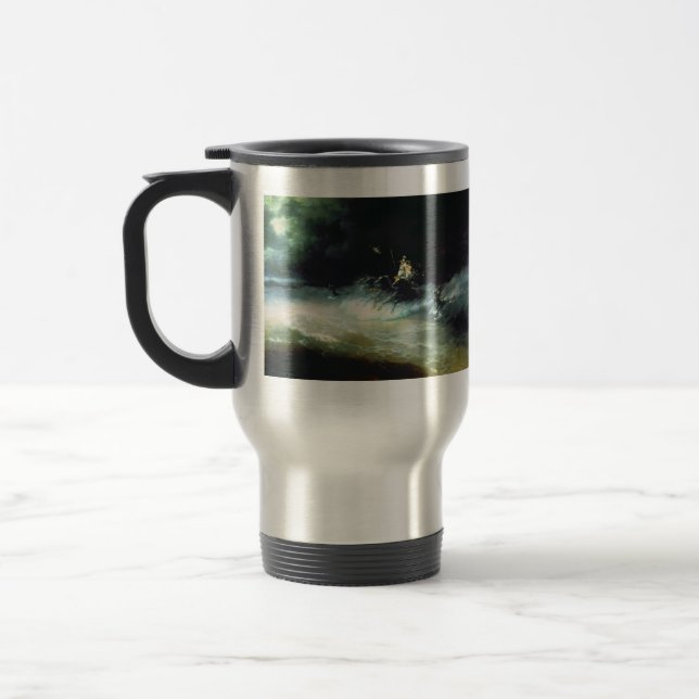 Caneca Térmica Viagem de Ivan Aivazovsky- de Poseidon pelo mar (Esquerda)