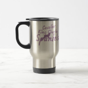 Caneca Térmica Viagem descuidado do Spaniel de rei Charles do