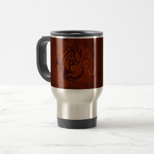 Caneca Térmica Viagem do dragão/caneca da viagem ao trabalho