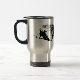 Caneca Térmica Viagem do esquiador da água do slalom/caneca da