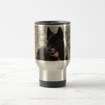 Viagem preto do lobo/caneca da viagem ao trabalho