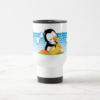 Caneca Térmica Viagem rochoso do saxofone dos jogos/caneca da